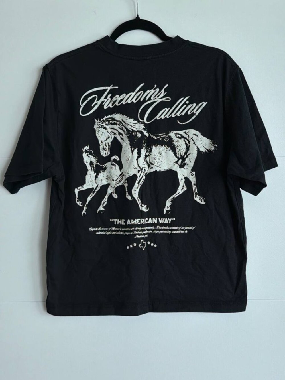 Cotton On Cropped T-Shirt | Unisex (Size M) | Black